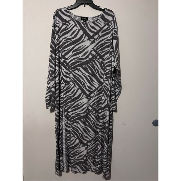 Modx Zebra Print Dress 3X - Picture 5 of 7